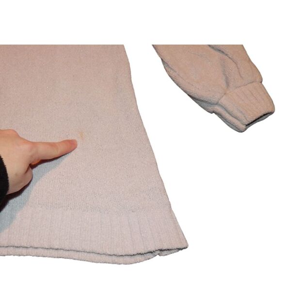 CAT & JACK girls medium 7/8 light pastel pink plush soft mock neck sweater tunic - Picture 10 of 11